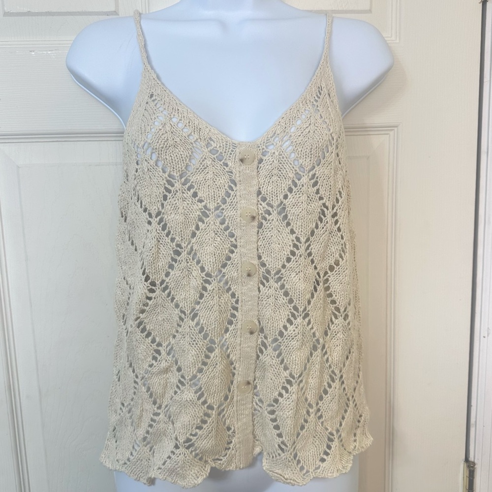 NWT Steve‎ Maden BB Dakota Crocheted Womens Top Size M